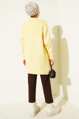 Cepli Araboy Triko Hırka Sarı - Thumbnail