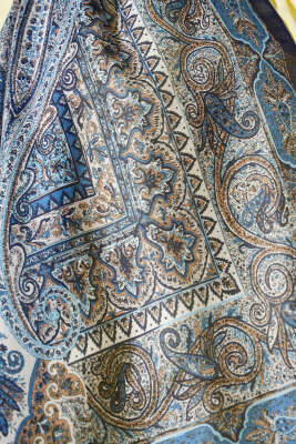 Lacivert Serisi Desenli Şal Asorti 2 - Thumbnail