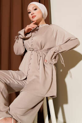 Bilek Tünelli Brit Düğmeli İkili Takım Taş - Thumbnail