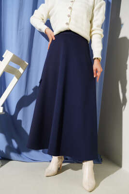 Scuba Mevlana Etek Lacivert - Thumbnail