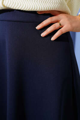 Scuba Mevlana Etek Lacivert - Thumbnail