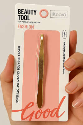 Pazarium - Çizgi Desenli Cımbız Gold