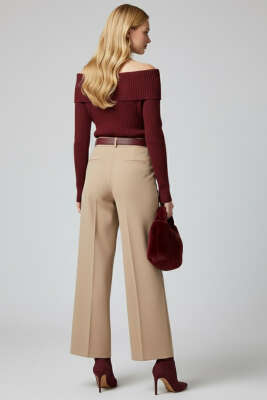 Madonna Yaka Triko Kazak Bordo - Thumbnail