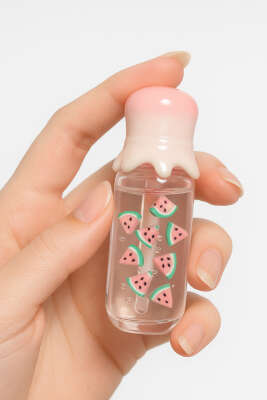 Pazarium - Meyve Desenli Dudak Parlatıcı Karpuz