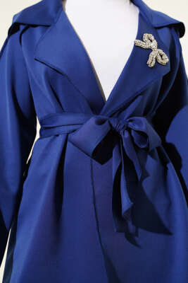 Fiyonk Bronşlu Ters Dikiş Detaylı Ceket Parlement - Thumbnail