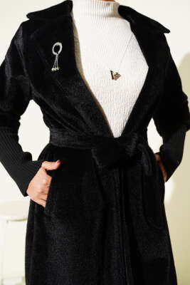 Goldfox Kol Ribanalı Kaban Siyah - Thumbnail