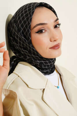 Pazarium - Desenli Bambu Eşarp Serisi Asorti 1