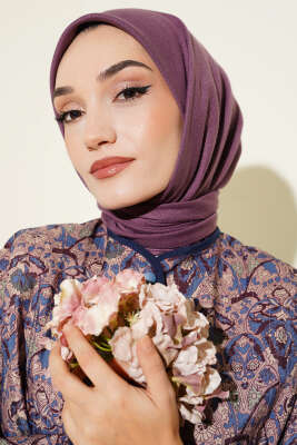 Pazarium - Basic Düz Kışlık Eşarp Magenta