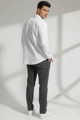 Cepli Cotton Erkek Gömlek Beyaz - Thumbnail