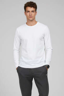 Loyşa Basic Sweatshirt Ekru - Thumbnail