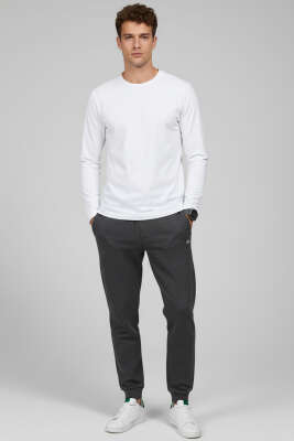 Loyşa Basic Sweatshirt Ekru - Thumbnail