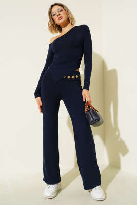 Pazarium - Asimetrik Kesim İkili Takım Lacivert