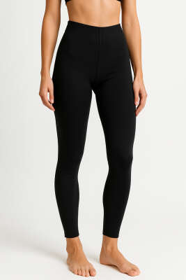 Pazarium - Mat Kadın Termal Tayt Siyah