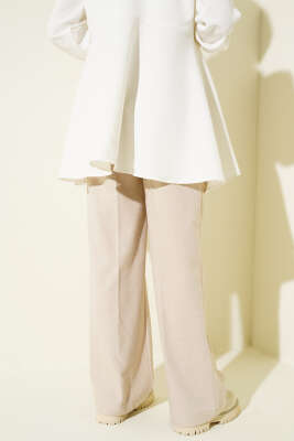 Palazzo Kaşe Pantolon Bej - Thumbnail