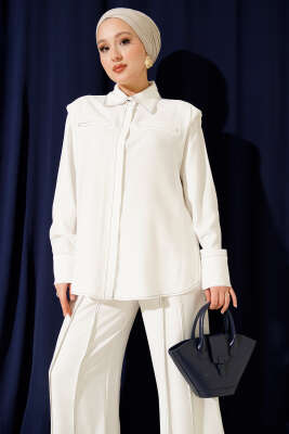 Sahte Cepli Gizli Patlı İkili Takım Beyaz - Thumbnail