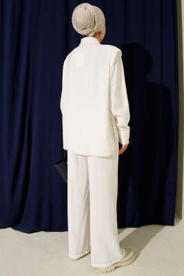 Sahte Cepli Gizli Patlı İkili Takım Beyaz - Thumbnail