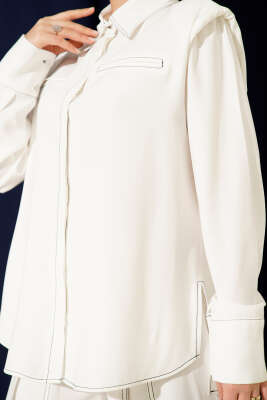 Sahte Cepli Gizli Patlı İkili Takım Beyaz - Thumbnail