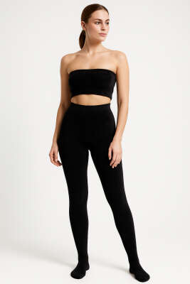 Penti Termal Külotlu Çorap 500 Siyah - Thumbnail