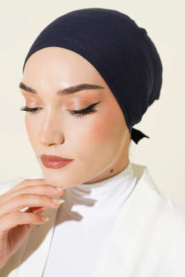 Dikişli Basic Bone Lacivert - Thumbnail