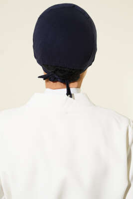 Dikişli Basic Bone Lacivert - Thumbnail