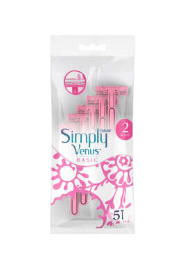 Pazarium - Gillette Venüs Simply 2 Tıraş Bıçağı 5'li Kadın Basic