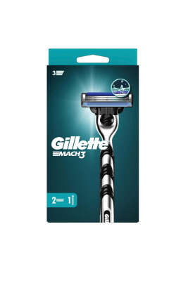 Gillette Mach3 Tıraş Makinesi +2 Yedek Tıraş Bıçağı - Thumbnail