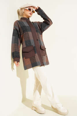 Kare Desen Garnili Kap Kahve - Thumbnail