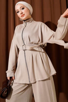 Kemer Tokalı Pensli İkili Takım Taş - Thumbnail