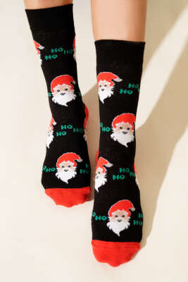 Pazarium - Unisex Yılbaşı Soket Çorap Asorti 9