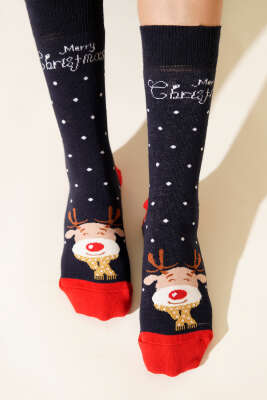 Unisex Yılbaşı Soket Çorap Asorti 1 - Thumbnail