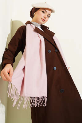 Pazarium - Kaşmir Omuz Şalı Pudra