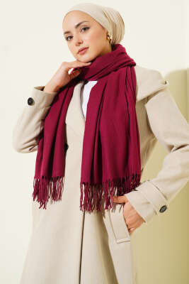 Pazarium - Kaşmir Omuz Şalı Bordo