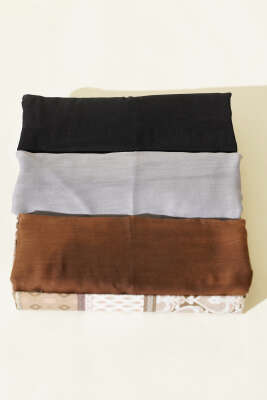 Basic 3'lü Eşarp Seti Asorti 2 - Thumbnail