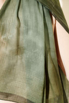 Batik Desen Müslin Şal Zümrüt - Thumbnail