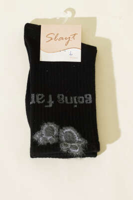 Sakallı Going Far Soket Kadın Çorap Siyah - Thumbnail