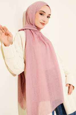 Pazarium - Bürümcük Soft Şal Gül Kurusu