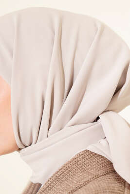 Medine İpeği Eşarp Kum Beji - Thumbnail