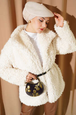 Kemerli Kuzu Mont Ekru - Thumbnail