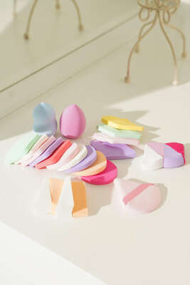 Pazarium - 25'li Makyaj Süngeri Asorti