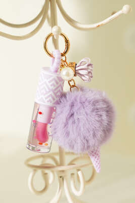 Pazarium - Dondurma Anahtarlıklı Dudak Parlatıcı Asorti