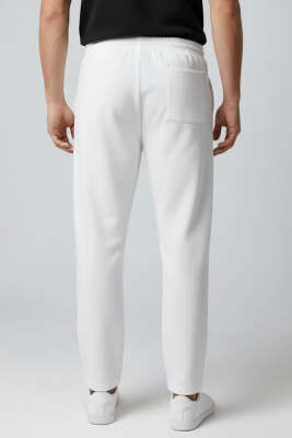 Jogger Scuba Erkek Eşofman Alt Beyaz - Thumbnail