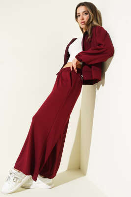 Pazarium - Bilek Lastikli Cepli Salaş Loyşa İkili Takım Bordo