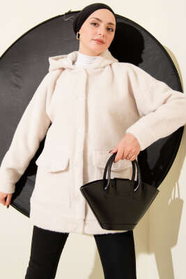 Kapüşonlu Çıtçıtlı Kaban Taş - Thumbnail