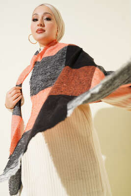 Pazarium - Desenli Omuz Şalı Yavru Ağzı