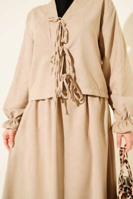 İp Bağlamalı Kol Lastikli İkili Takım Taş - Thumbnail