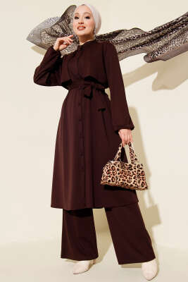 Pazarium - Hakim Yaka Pelerinli Loyşa İkili Takım Kahve