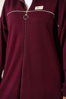 Biyeli Armalı Loyşa İkili Takım Bordo - Thumbnail