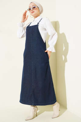 İp Askılı Kot Slopet Lacivert - Thumbnail