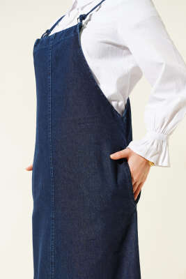 İp Askılı Kot Slopet Lacivert - Thumbnail