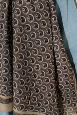 MK Desen Lina Şal Haki - Thumbnail